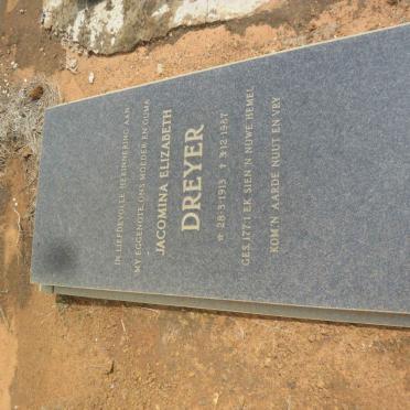 DREYER Jacomina Elizabeth 1913-1987