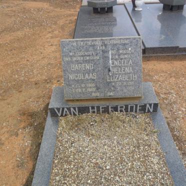 HEERDEN Barend Nicolaas, van 1905-1989 &amp; Engela Helena Elizabeth 1911-1998