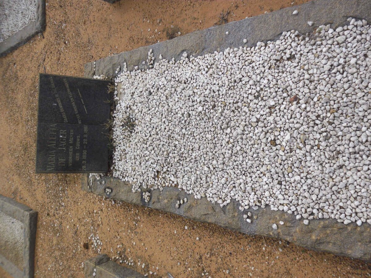 JAGER Maria Aletta, de voorheen MEYER nee GOUWS 1890-1961