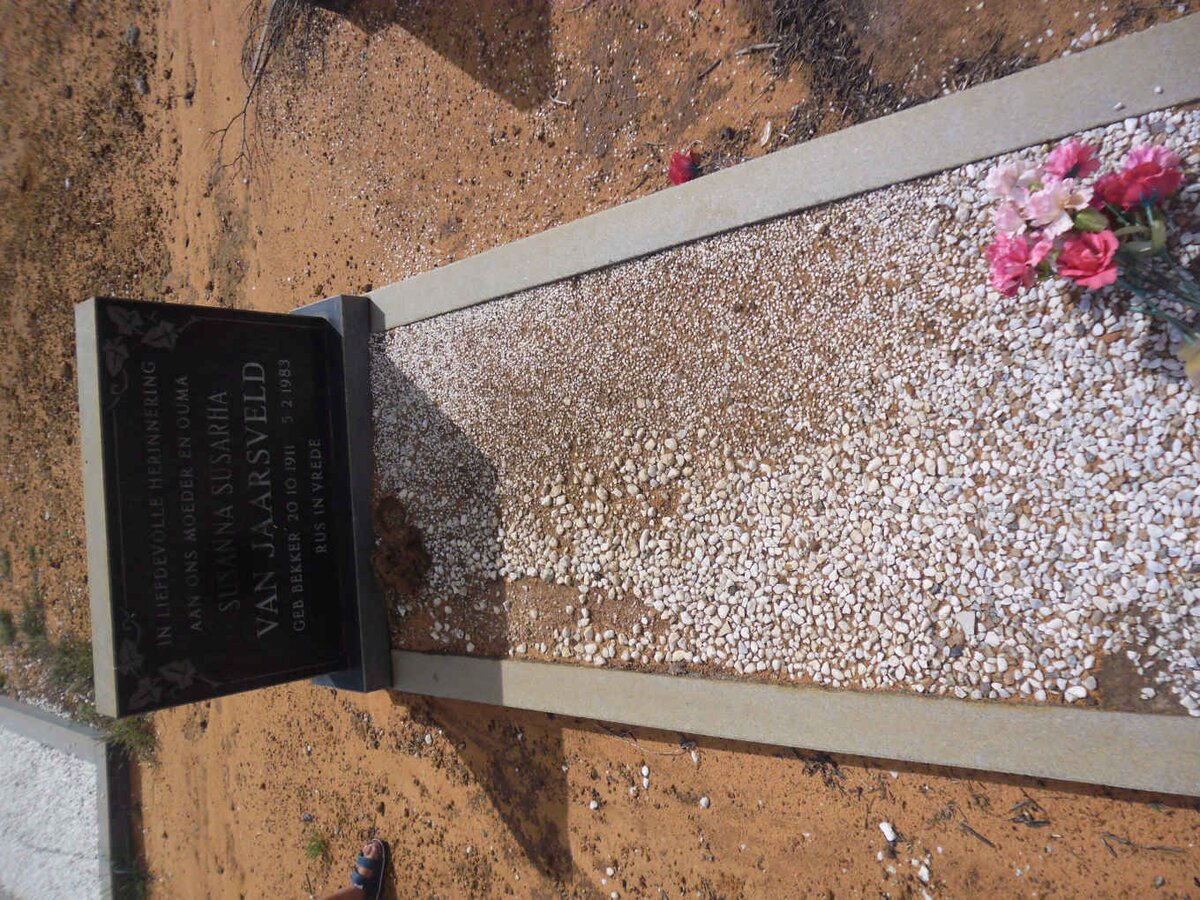 JAARSVELD Susanna Susarha, van nee BEKKER 1911-1983