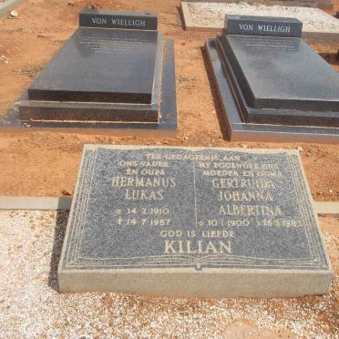 KILIAN Hermanus Lukas 1910-1987 &amp; Gertruida Johanna Albertina 1900-1983