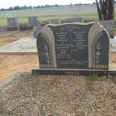 MARÉ Gerhardus Jozua 1888-1958 &amp; Anna Catharina BREITENBACH 1892-