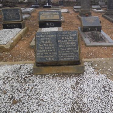 NEL P.W.A. 1870-1938 &amp; M.A.C. J. van RENSBURG 1866-1949