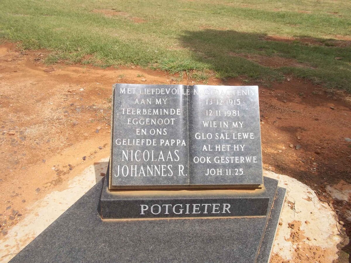 POTGIETER Nicolaas Johannes R. 1915-1981