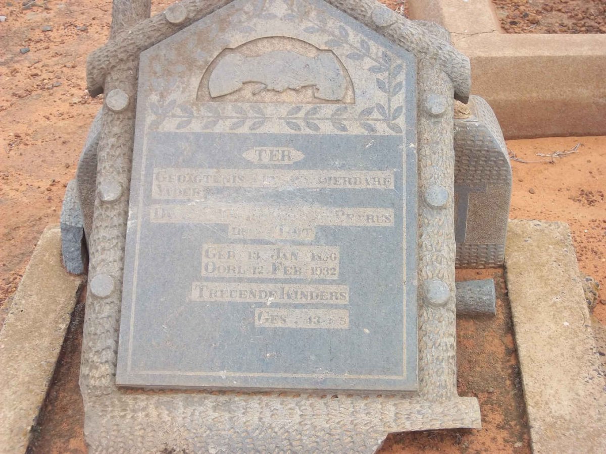 TOIT David Hermanus Petrus, du 1860-1932