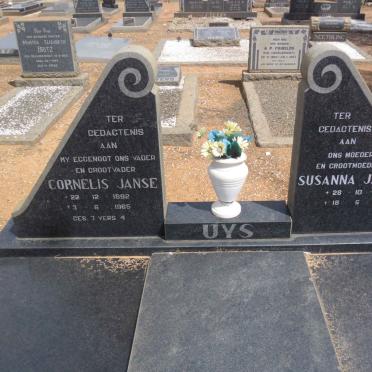 UYS Cornelis Janse 1892-1965 &amp; Susanna Jacoba 1896-1986
