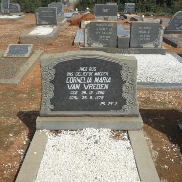 VREDEN Cornelia Maria, van 1890-1975