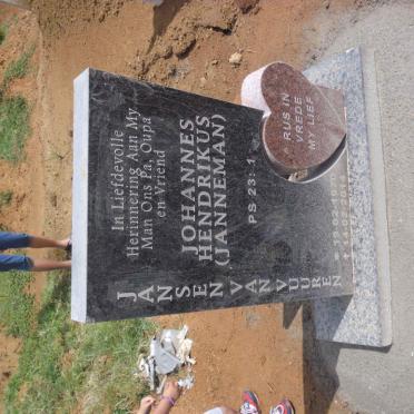 VUUREN Johannes Hendrikus, Janse van 1970-2014