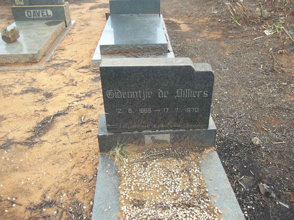 VILLIERS Gideontjie, de 1969-1970