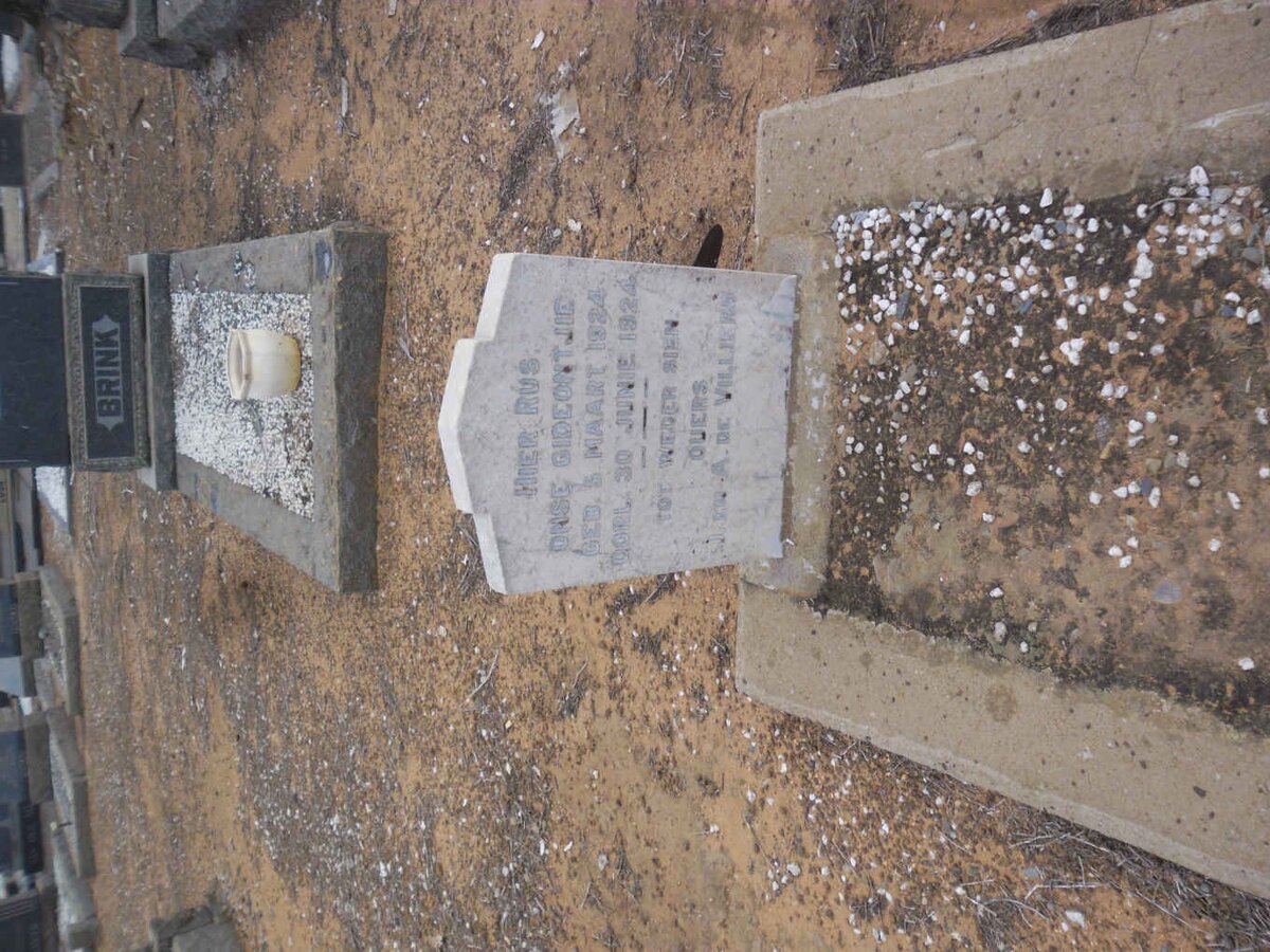 VILLIERS Gideontjie, de 1924-1924