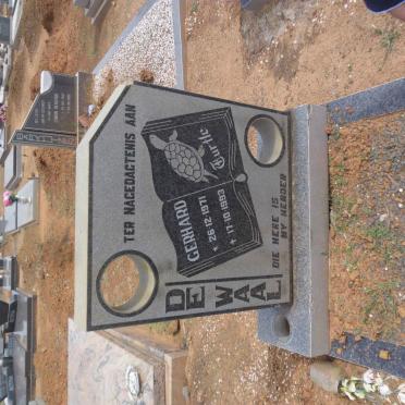 WAAL Gerhard, de 1971-1993