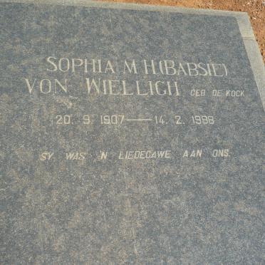 WIELLIGH Pieter Retief, von 1899-1965 &amp; Sophia M.H. DE KOCK 1907-1988
