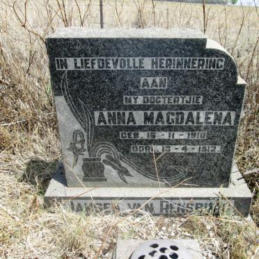 RENSBURG Anna Magdalena, Jansen van 1910-1912