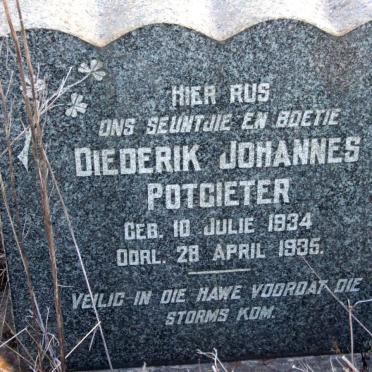 POTGIETER Diederik Johannes 1934-1935