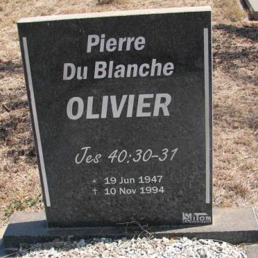 OLIVIER Pierre Du Blanche 1947-1994