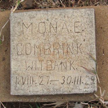 COMBRINK Mona E. 1927-1929