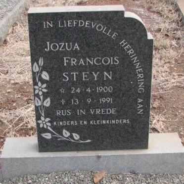 STEYN Jozua Francois 1900-1991