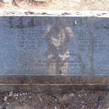 ? Johanna Elizabeth Francina 19?1-1947, ? Jacoba ? Elizabeth nee JOOSTE 1908-1947