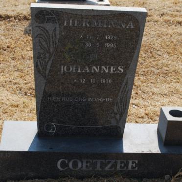 COETZEE Johannes 1930- &amp; Hermina 1929-1995