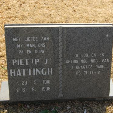 HATTINGH P.J. 1916-1998