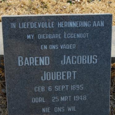 JOUBERT Barend Jacobus 1895-1948