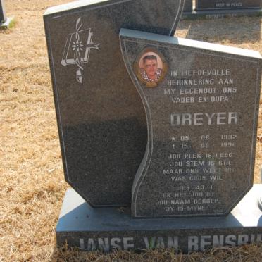 RENSBURG Dreyer, Janse van 1932-1996