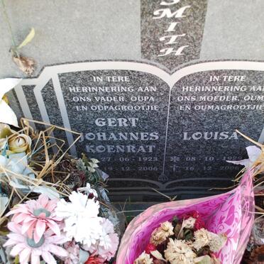 SMITH Gert Johannes Koenrat 1923-2006 &amp; Louisa 1929-2006