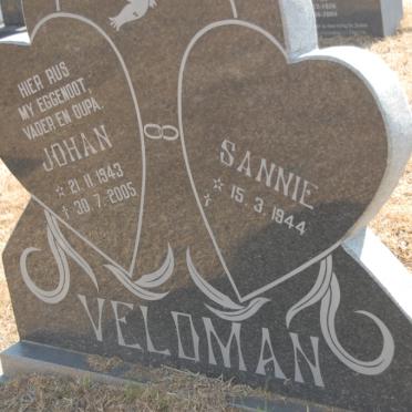 VELDMAN Johan 1943-2005 &amp; Sannie 1944-