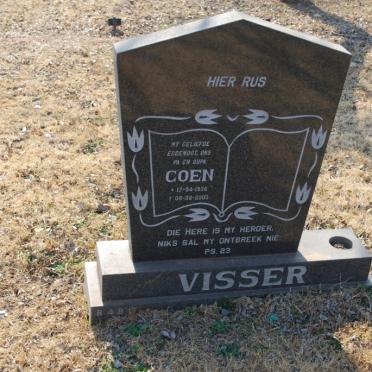 VISSER Coen 1936- 2000
