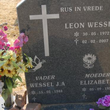 WESSELS Wessel J.A. 1944- &amp; Elizabeth 1950- :: WESSELS Leon 1972-2007