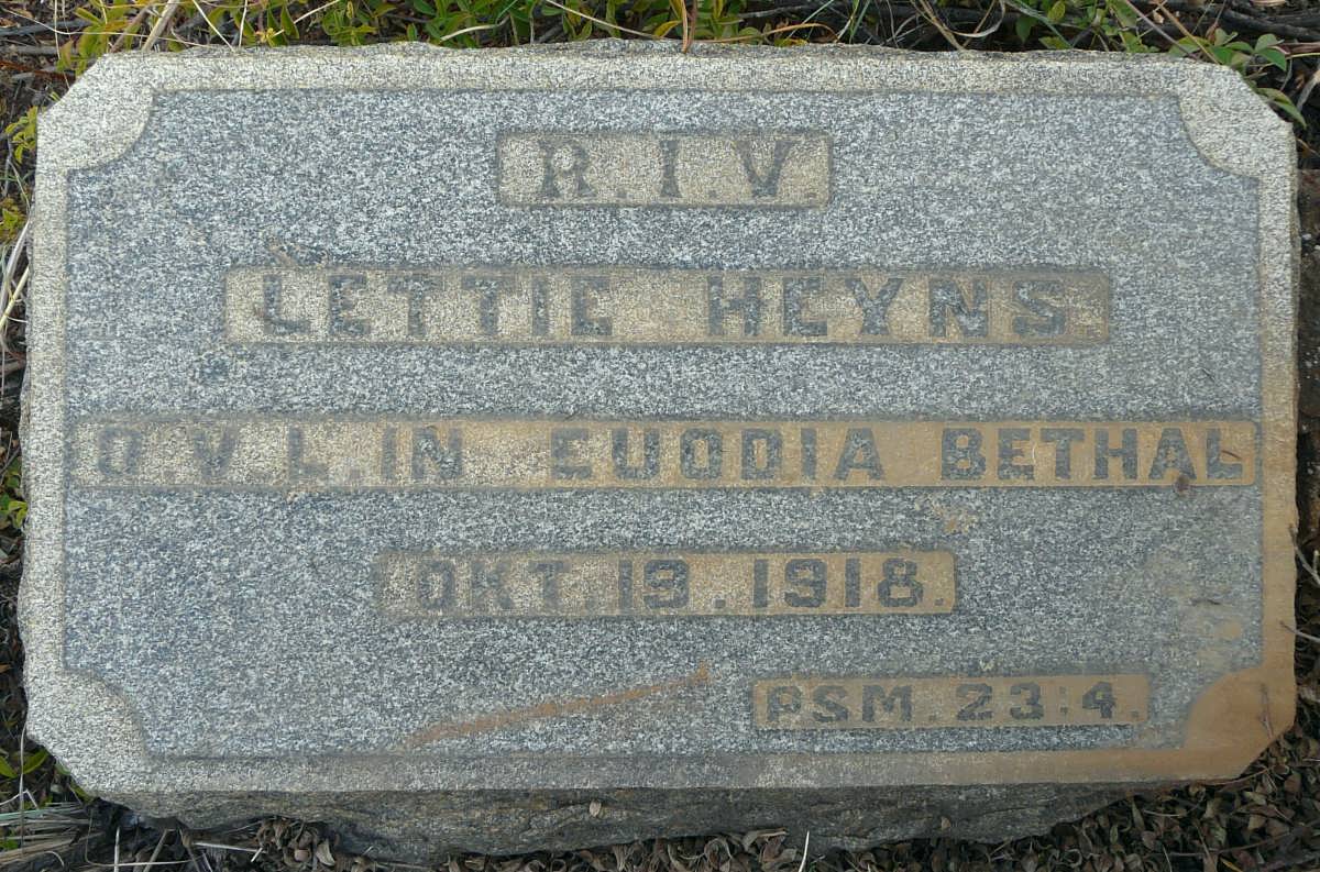 HEYNS Lettie -1918