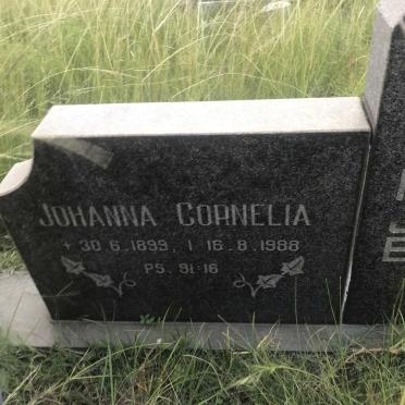 CRONJE Johanna Cornelia 1899-1988