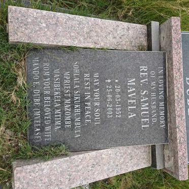 DUBE Samuel Mavela 1952-2003