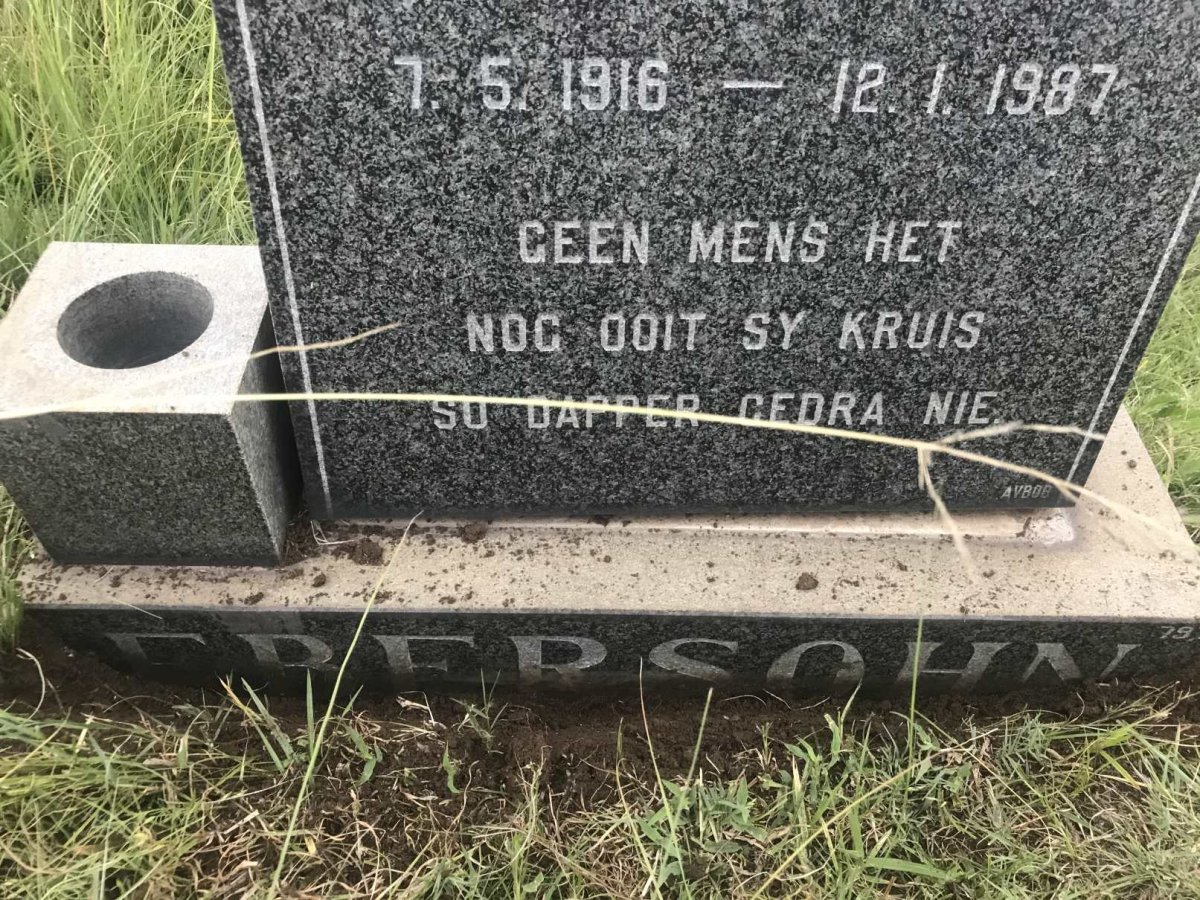 EBERSOHN Abraham Lodevicus 1916-1987