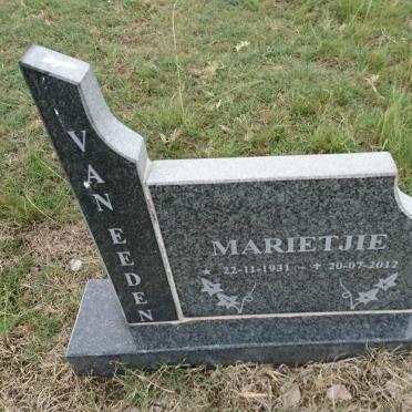 EEDEN Marietjie, van 1931-2012