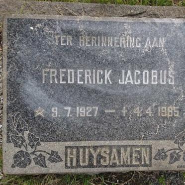 HUYSAMEN Frederick Jacobus 1927-1985