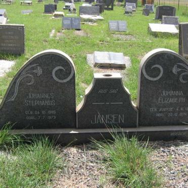 JANSEN Johannes Stephanus 1885-1973 &amp; Johanna Elizabeth BOOYSE 1895-1974