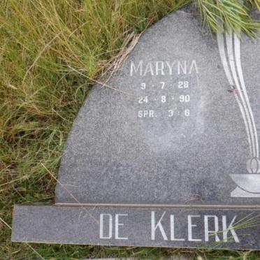 KLERK Maryna, de 1928-1990