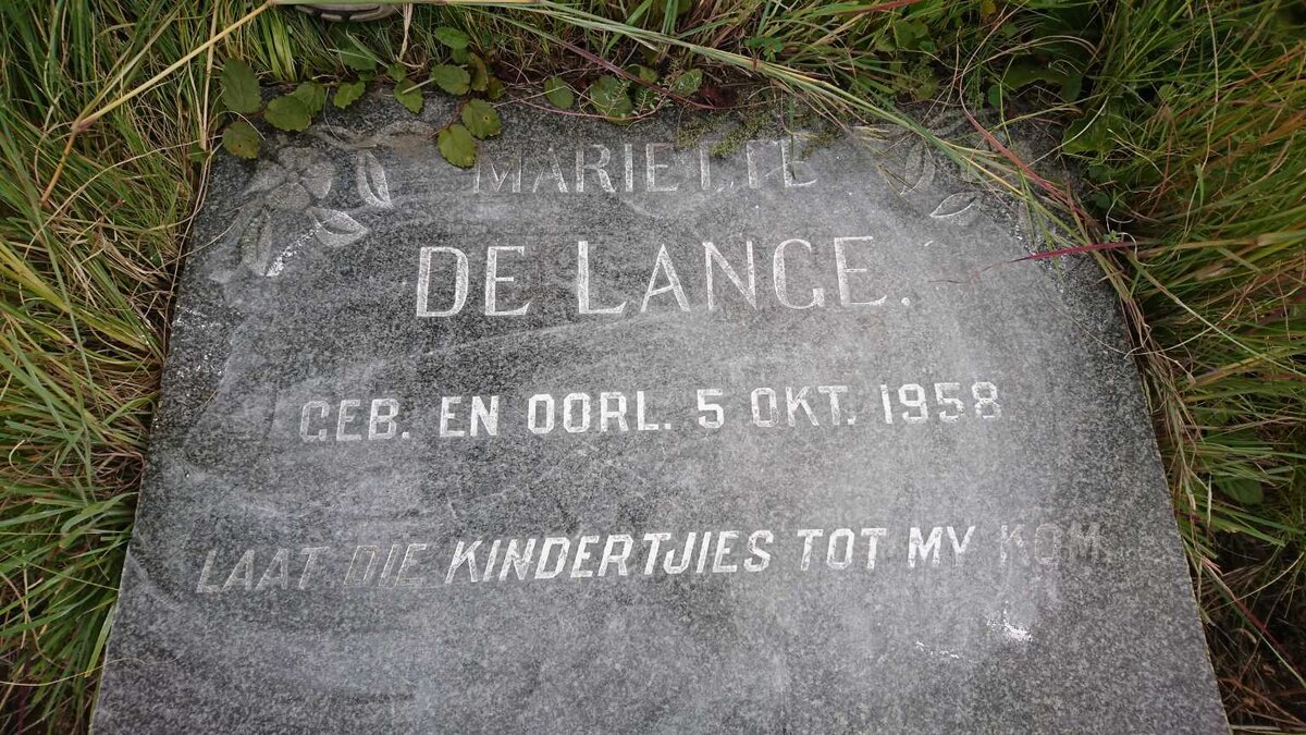 LANGE Mariette, de 1958-1958