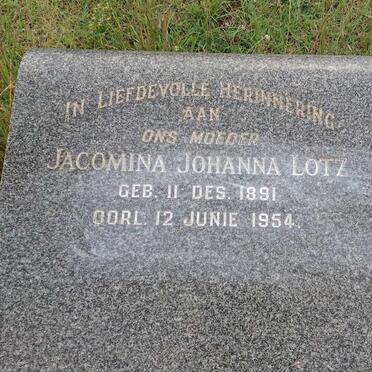 LOTZ Jacomina Johanna 1891-1954