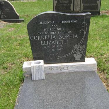 MEYER Cornelia Sophia Elizabeth 1928-1982