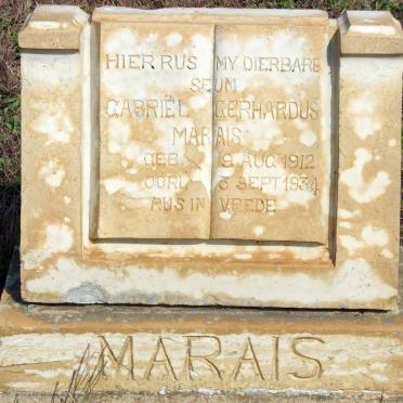 MARAIS Gabriel Gerhardus 1912-1934