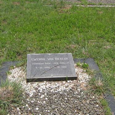NIEKERK Gwennie, van previously ROUX nee TROLLIP 1896-1981