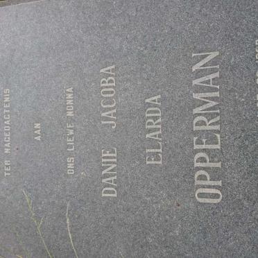 OPPERMAN Danie Jacoba Elarda 1913-1986
