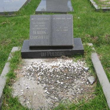 PLESSIS Hendrik Christoffel, du 1910-1982