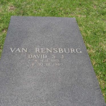 RENSBURG David S.J., van 1913-1980