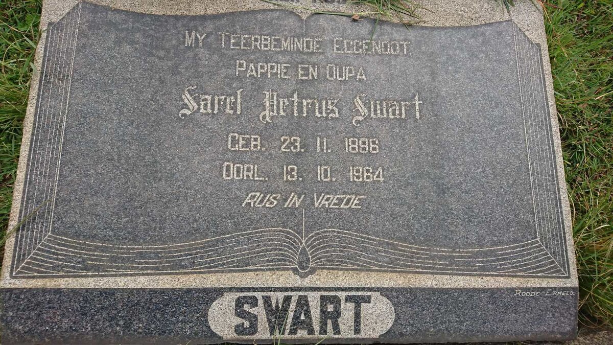 SWART Sarel Petrus 1896-1964