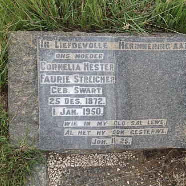 STREICHER Cornelia Hester Faurie nee SWART 1872-1950