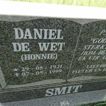 SMIT Daniel de Wet 1921-1999