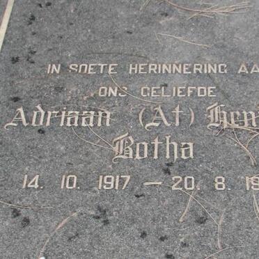 BOTHA Adriaan Hendrik 1917-1966